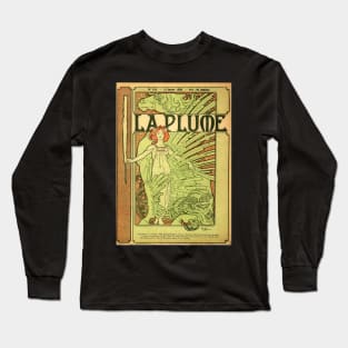 Alphonse Mucha Art Nouveau Design #1 Long Sleeve T-Shirt